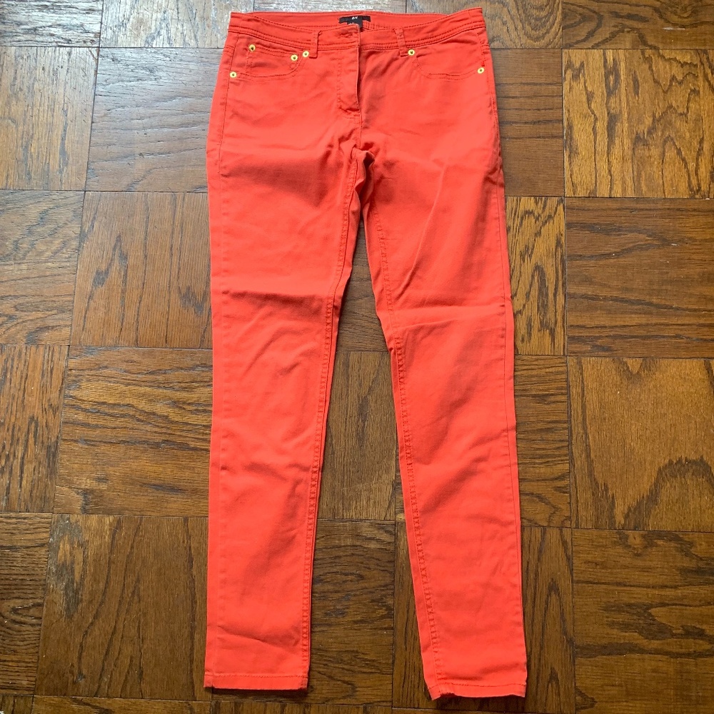 Women's H&M Red Jeans SZ 6